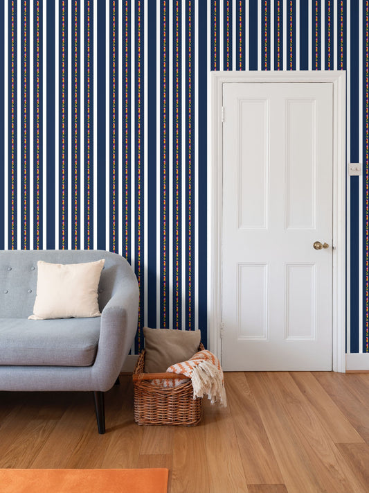 I LOVE YOU - NAUTICAL DESIGN - REPEAT PATTERN WALLPAPER