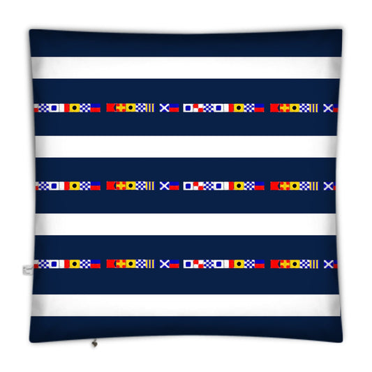 BRING ME SUNSHINE - NAUTICAL DESIGN - SQUARE FLOOR CUSHION - 100 x 100cm
