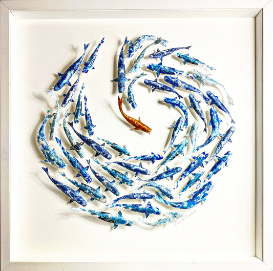 THE GOLDEN ONE - CIRCLE OF KOI (BLUE)