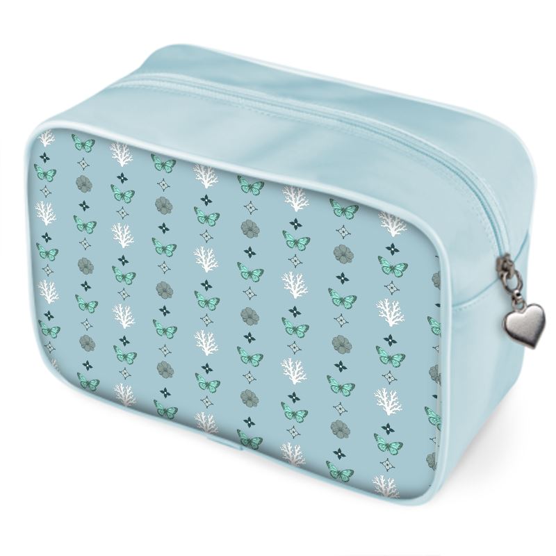 Motif Wash Bag Dusty Pale Blue