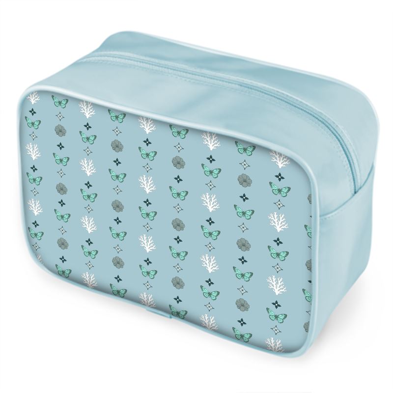 Motif Wash Bag Dusty Pale Blue