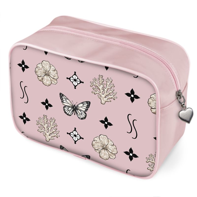 MOTIF WASH BAG - DUSTY PINK