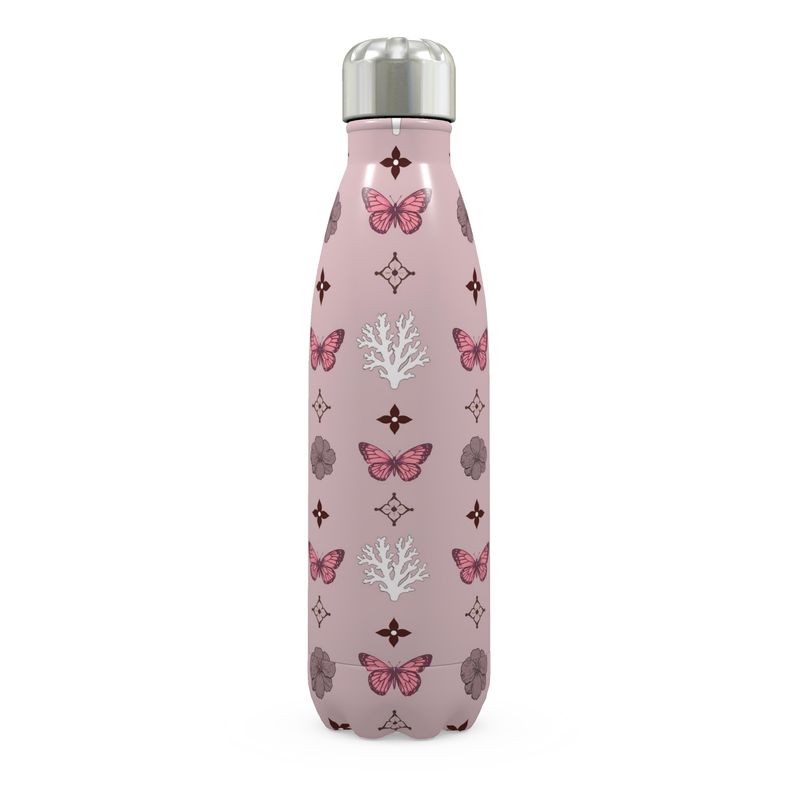 Motif Stainless Steel Thermal Bottle - Dusty Pink