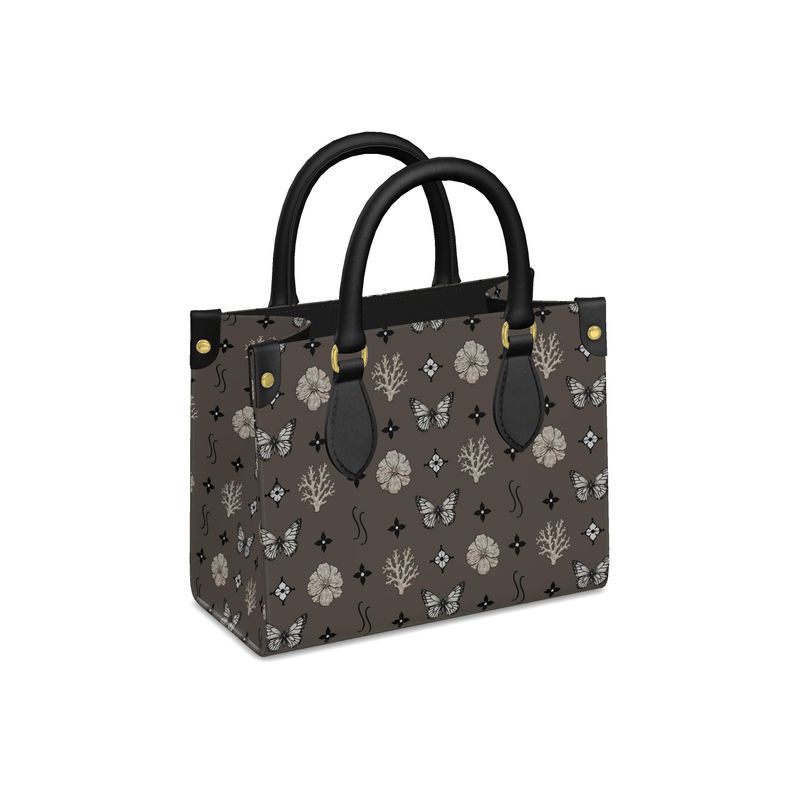 Motif Mini Shopper Bag - Dusty Brown