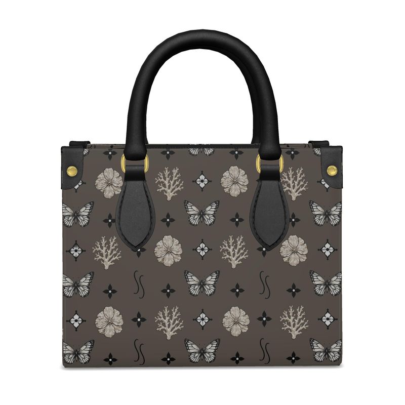 Motif Mini Shopper Bag - Dusty Brown
