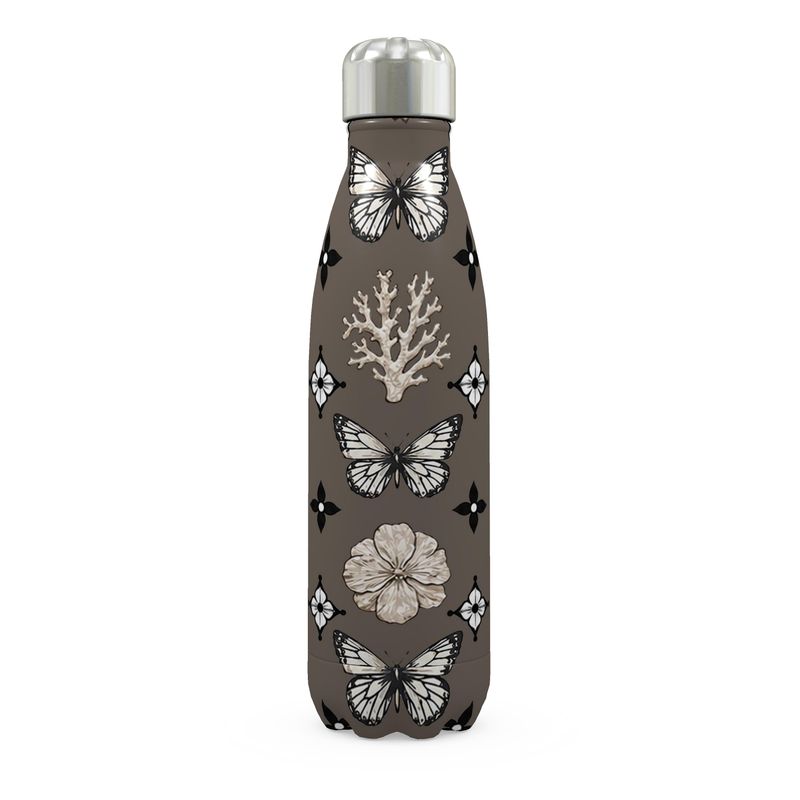 MOTIF STAINLESS STEEL THERMAL BOTTLE - DUSTY BROWN