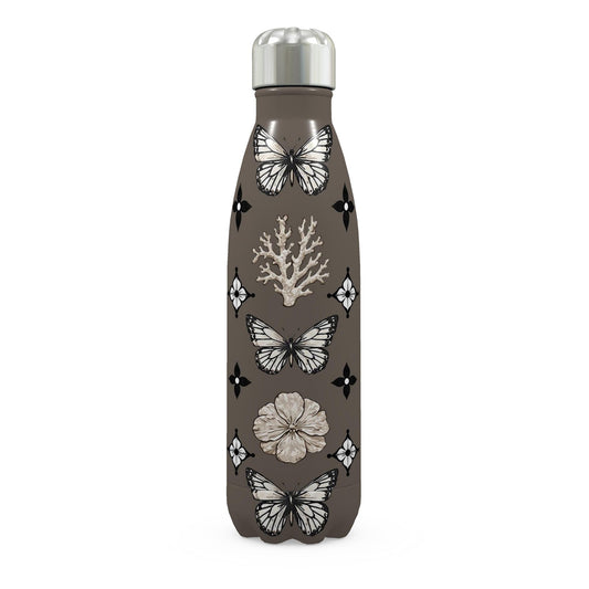 MOTIF STAINLESS STEEL THERMAL BOTTLE - DUSTY BROWN