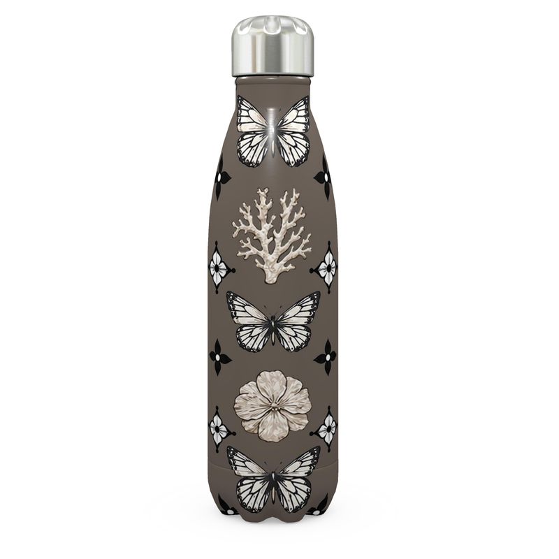 MOTIF STAINLESS STEEL THERMAL BOTTLE - DUSTY BROWN