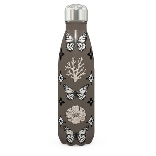 MOTIF STAINLESS STEEL THERMAL BOTTLE - DUSTY BROWN