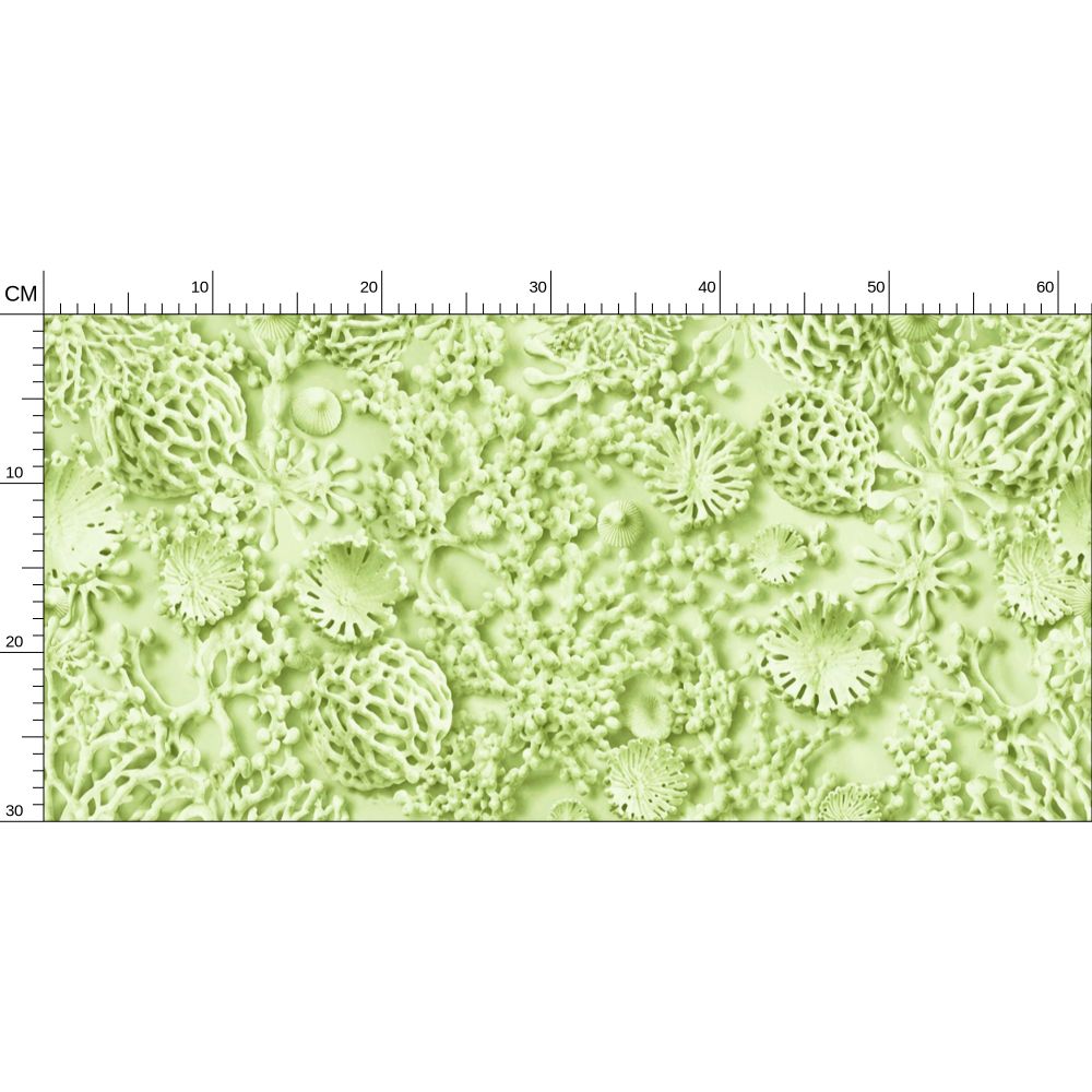 QUIET CORAL - SEA GRASS - REPEAT PATTERN WALLPAPER