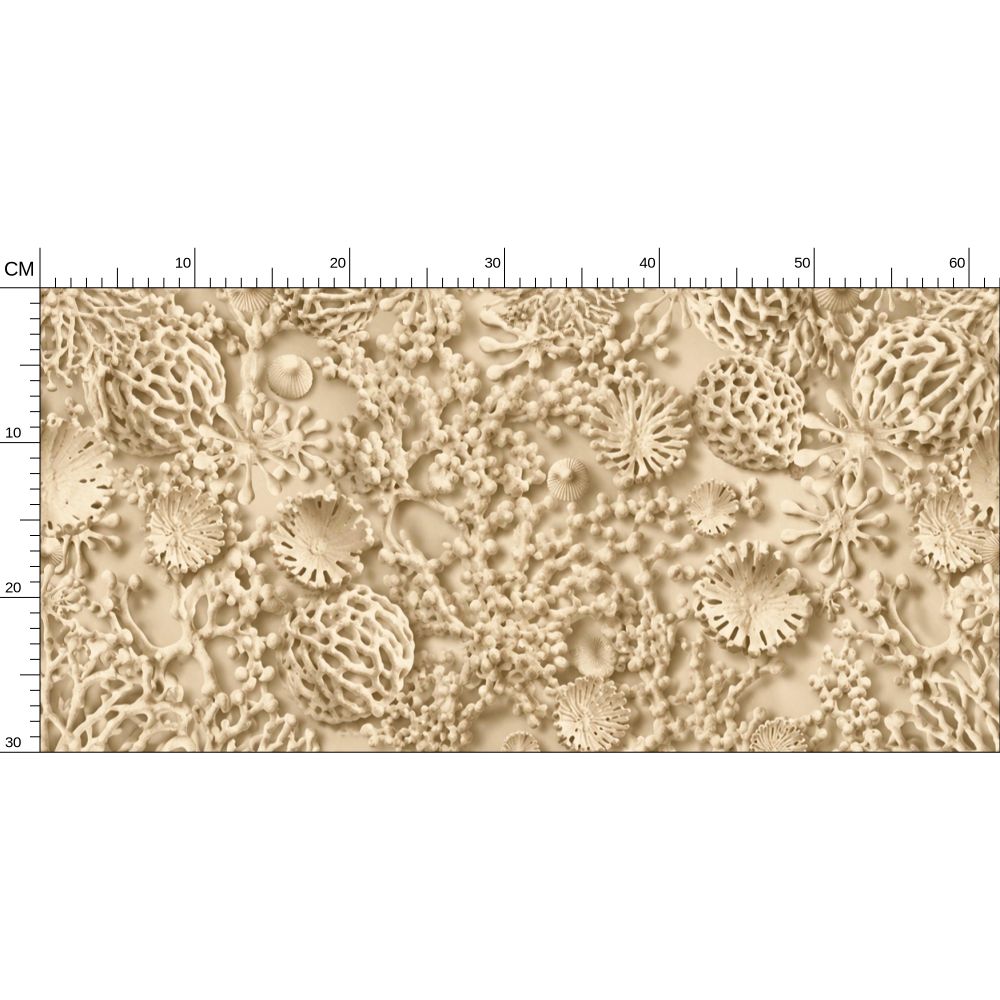 QUIET CORAL - DRIFT WOOD - REPEAT PATTERN WALLPAPER