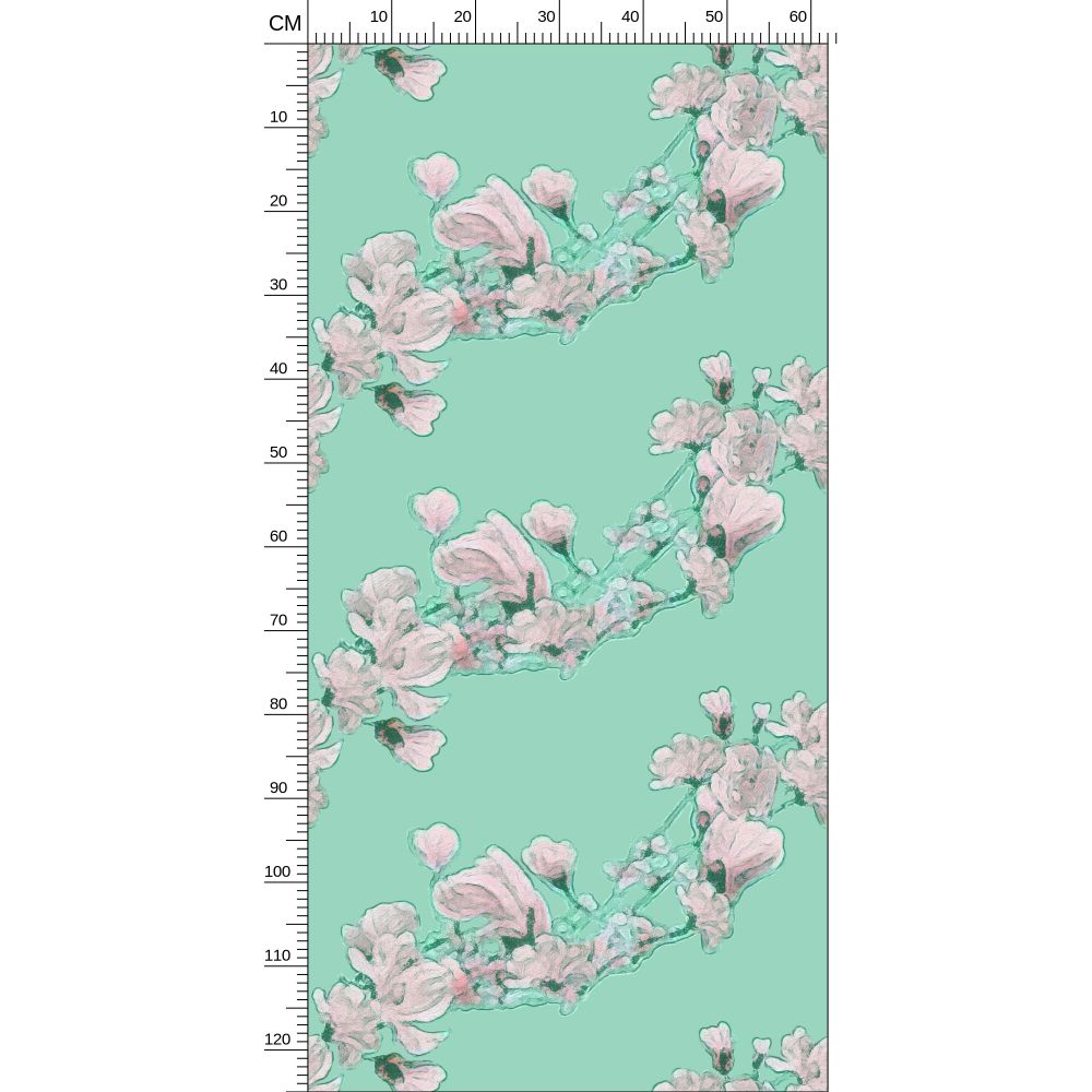 FIRST BLOOM - MORNING MINT - REPEAT PATTERN WALLPAPER