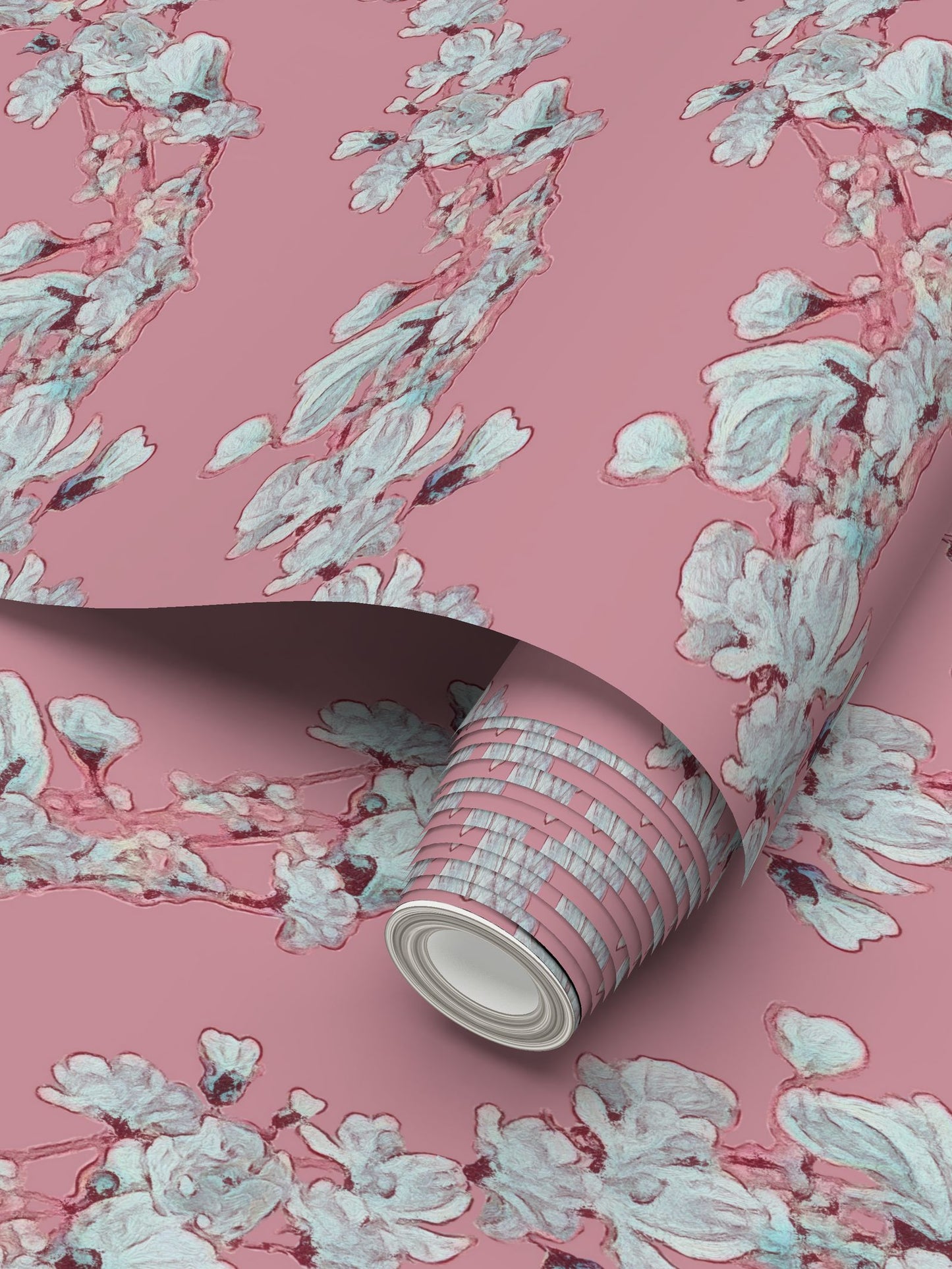 FIRST BLOOM - BLUSH PETAL - REPEAT PATTERN WALLPAPER