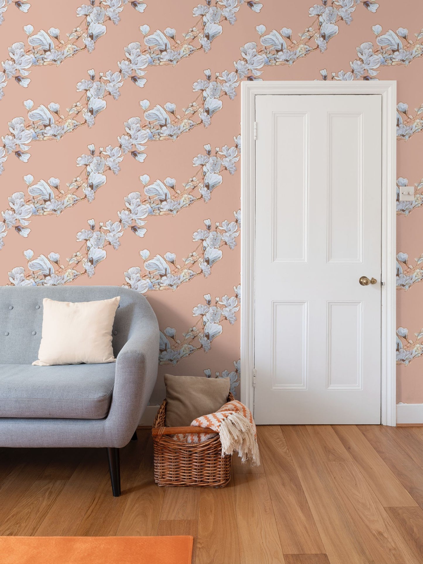 FIRST BLOOM - APRICOT DAWN - REPEAT PATTERN WALLPAPER