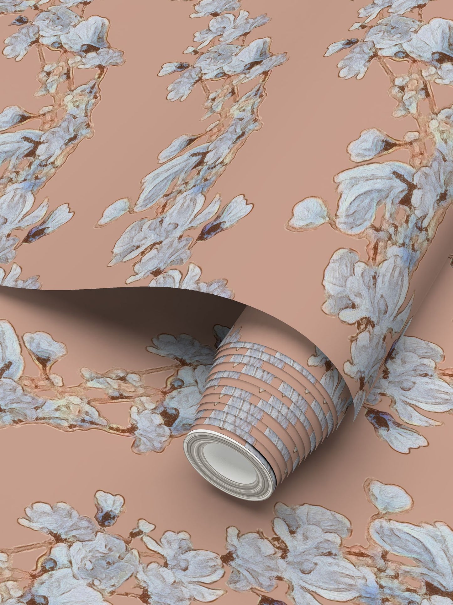 FIRST BLOOM - APRICOT DAWN - REPEAT PATTERN WALLPAPER
