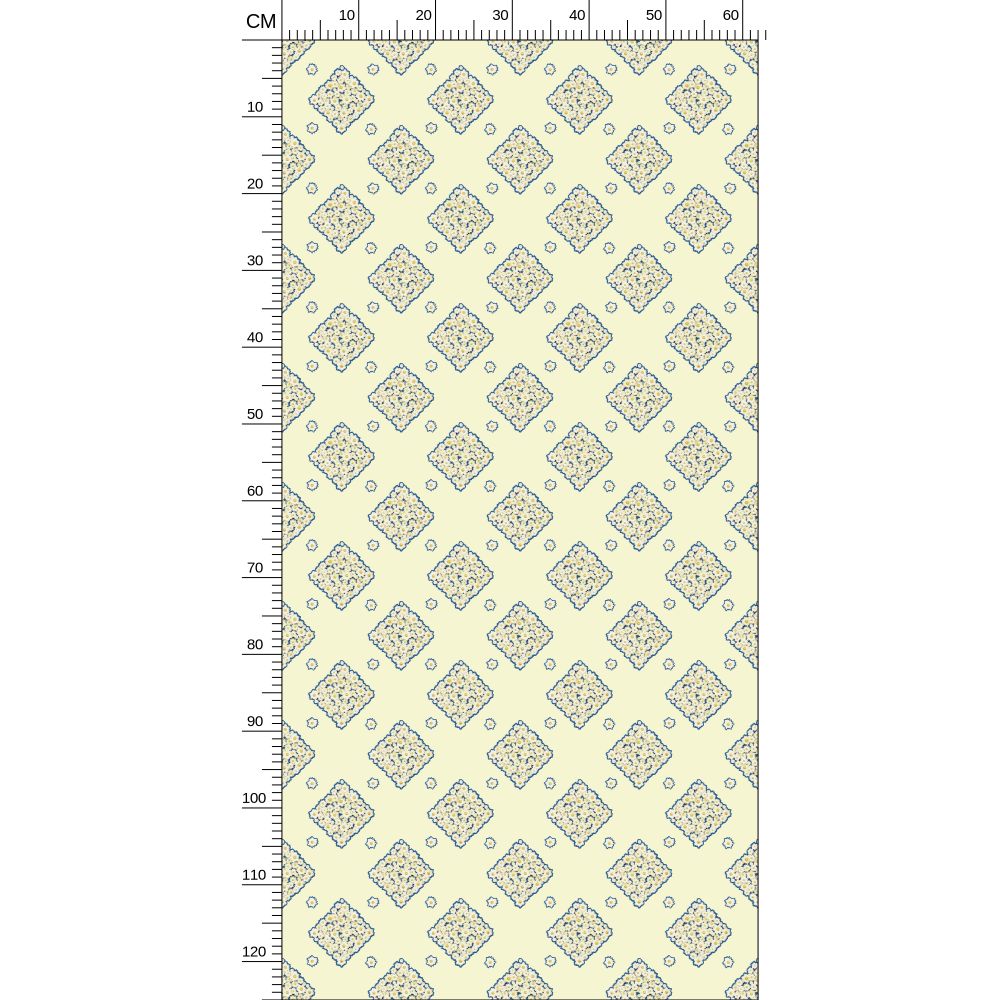 DAISY TRELLIS - MORNING CREAM - REPEAT PATTERN WALLPAPER