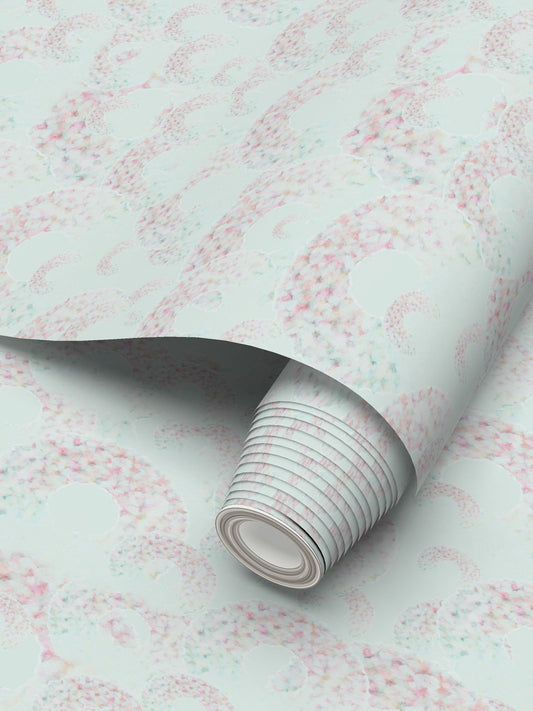 CHRYSALIS - CELADON - REPEAT PATTERN WALLPAPER