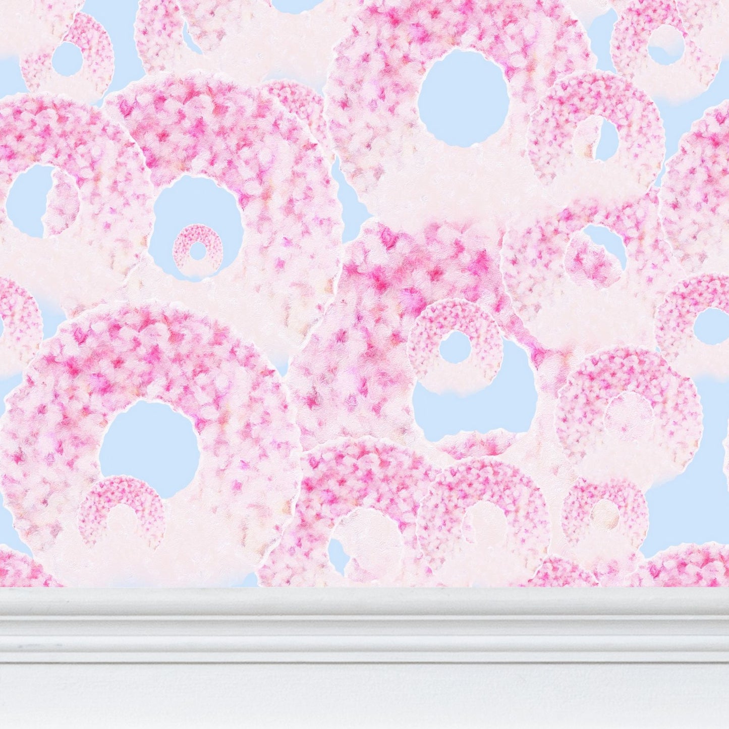 CHRYSALIS - HYDRANGEA - REPEAT PATTERN WALLPAPER