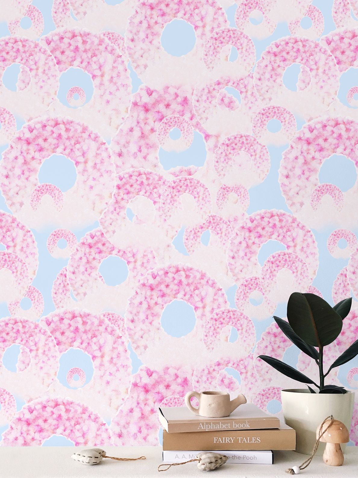 CHRYSALIS - HYDRANGEA - REPEAT PATTERN WALLPAPER