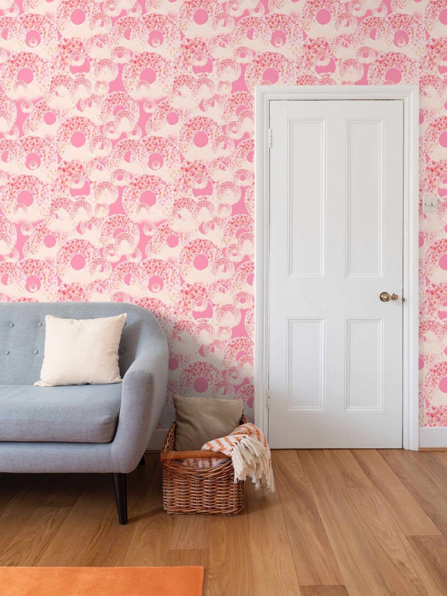 CHRYSALIS - CAMELLIA - REPEAT PATTERN WALLPAPER