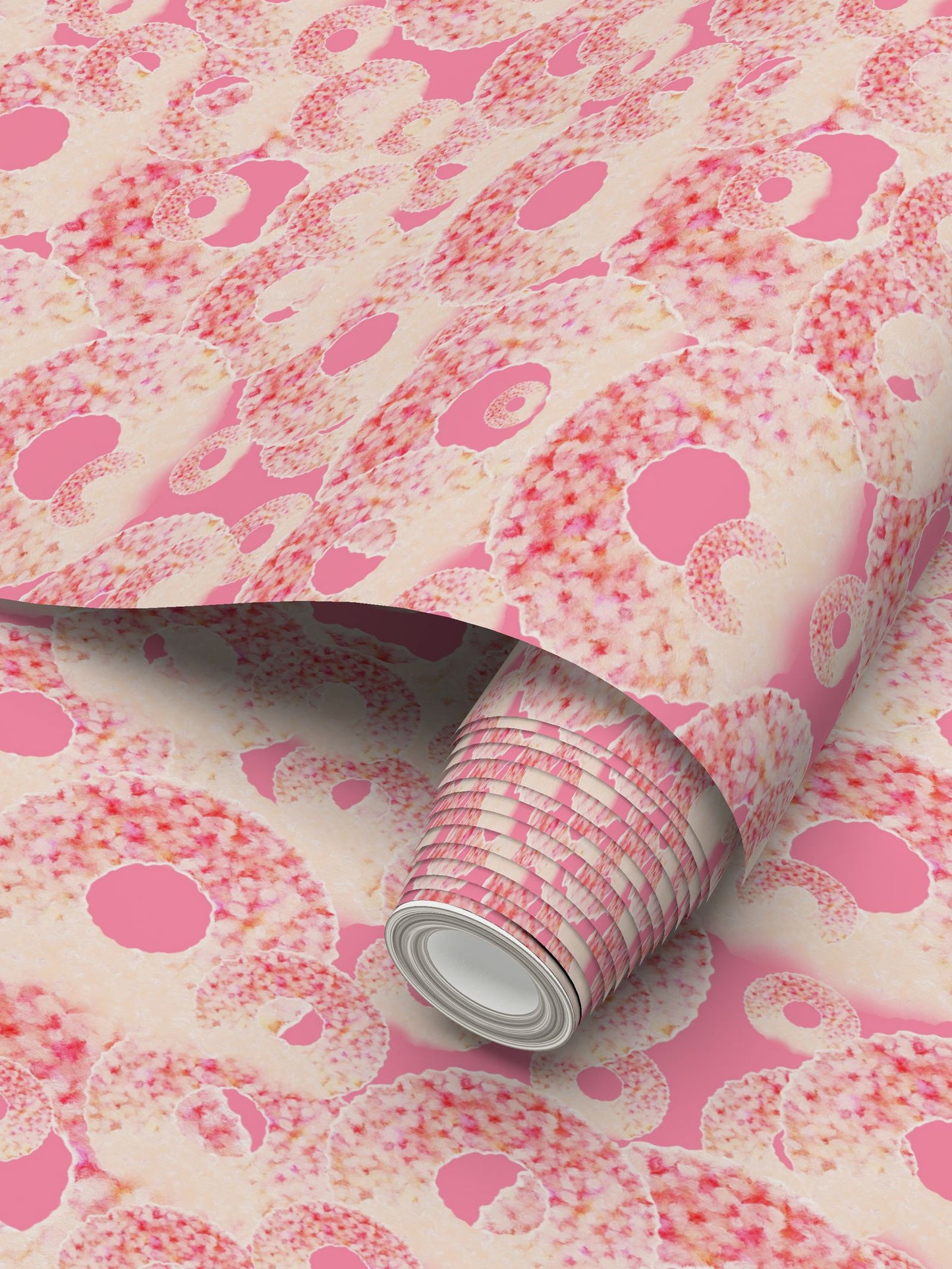 CHRYSALIS - CAMELLIA - REPEAT PATTERN WALLPAPER