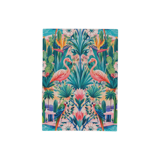 CALIFORNIA GARDEN - BLUSH - FLEECE BLANKET