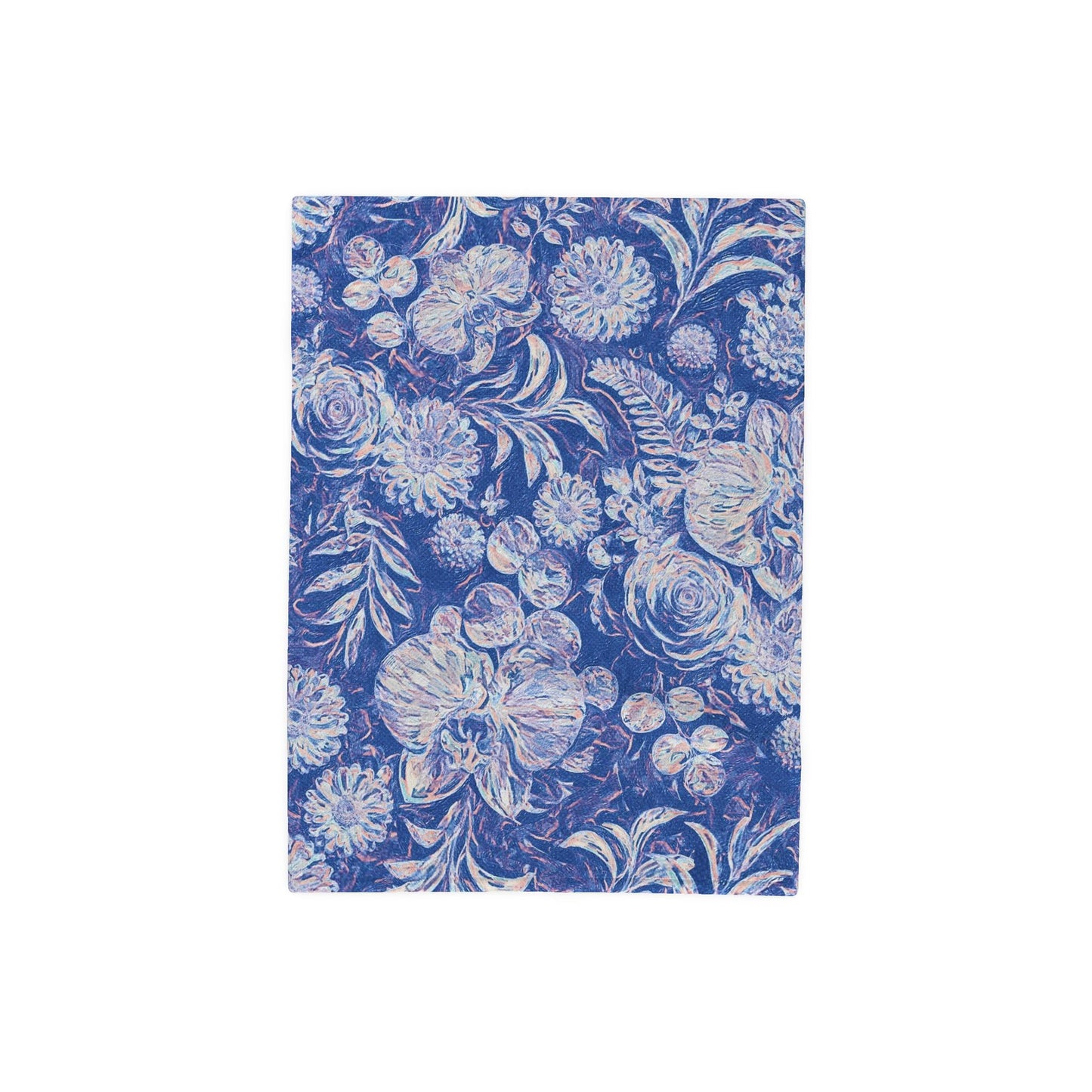 FLORAL REVERIE - OCEAN DEPTHS - FLEECE BLANKET