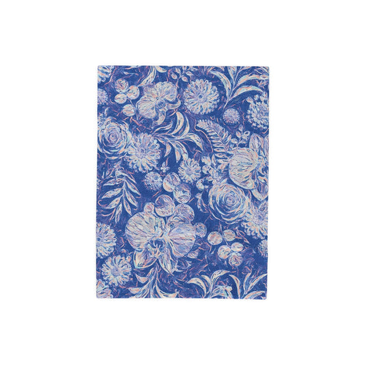 FLORAL REVERIE - OCEAN DEPTHS - FLEECE BLANKET