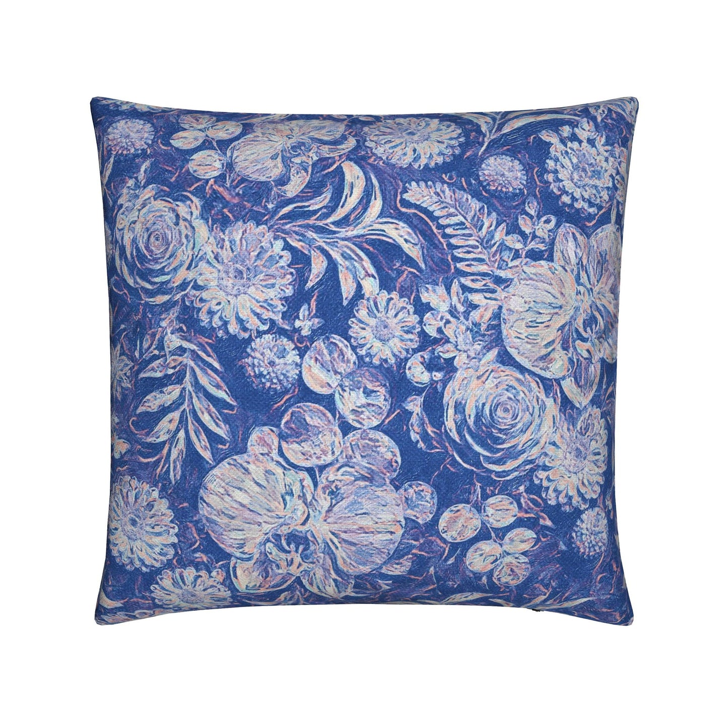 FLORAL REVERIE - OCEAN DEPTHS - SQUARE CUSHION - 50 X 50cm