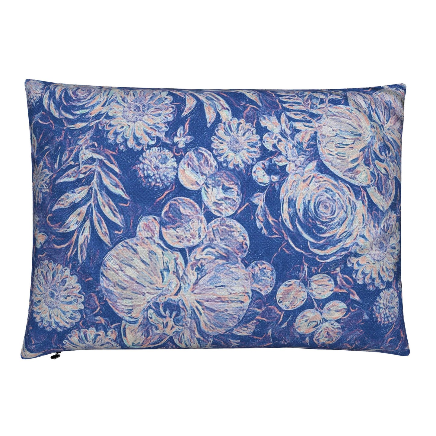 FLORAL REVERIE - OCEAN DEPTHS - RECTANGULAR CUSHION - 55 x 40cm