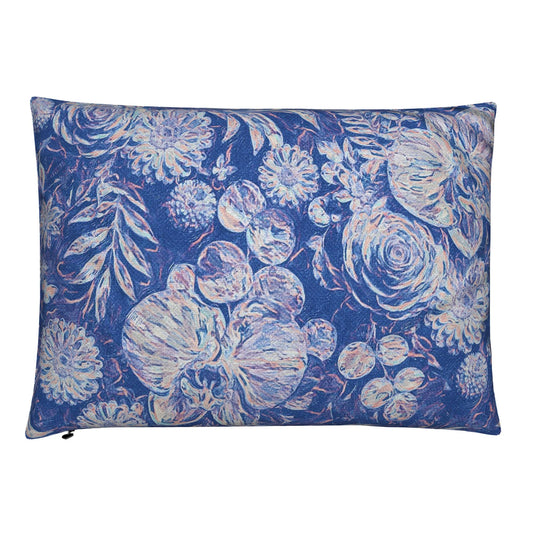 FLORAL REVERIE - OCEAN DEPTHS - RECTANGULAR CUSHION - 55 x 40cm