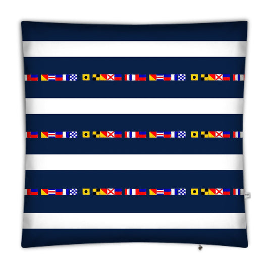 I LOVE THE OCEAN - NAUTICAL DESIGN - SQUARE FLOOR CUSHION - 100 x 100cm