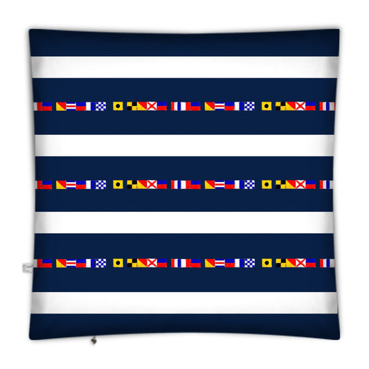 I LOVE THE OCEAN - NAUTICAL DESIGN - SQUARE FLOOR CUSHION - 100 x 100cm