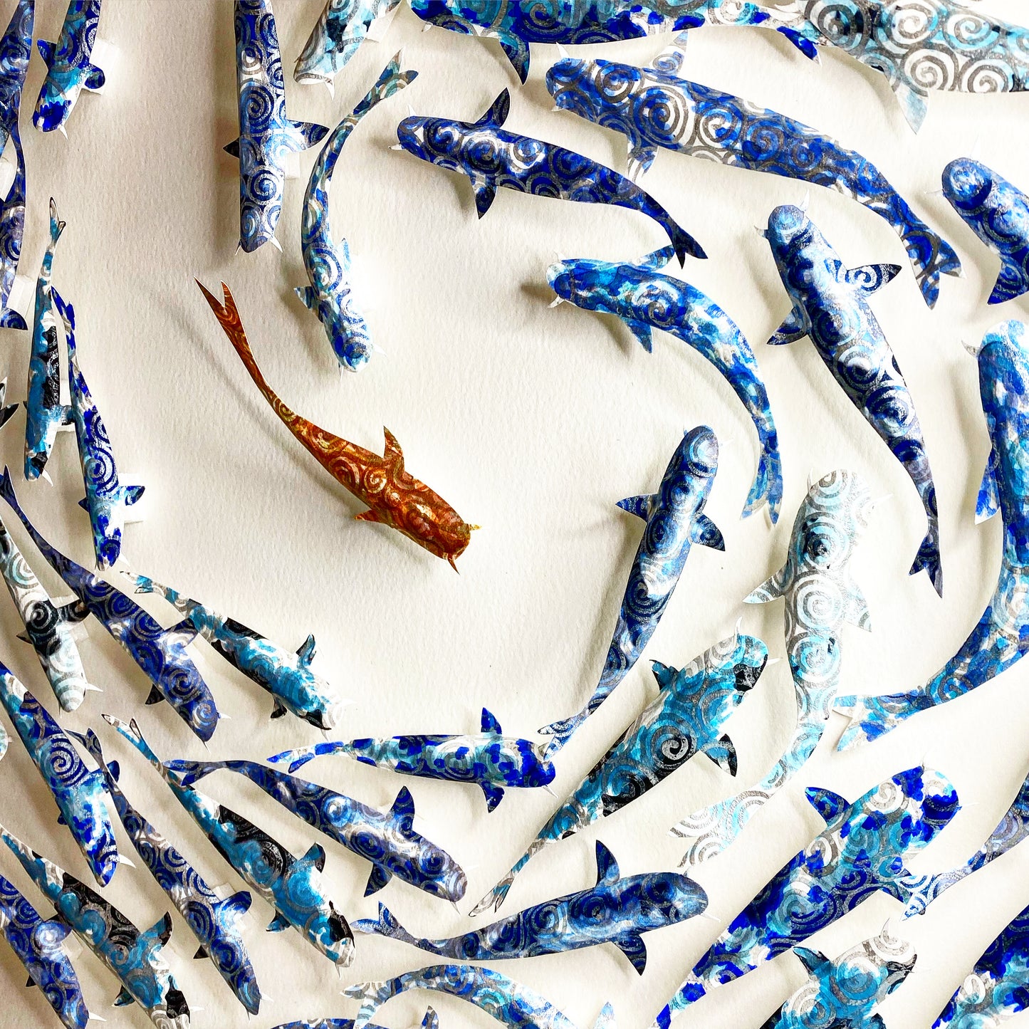 THE GOLDEN ONE - CIRCLE OF KOI (BLUE)