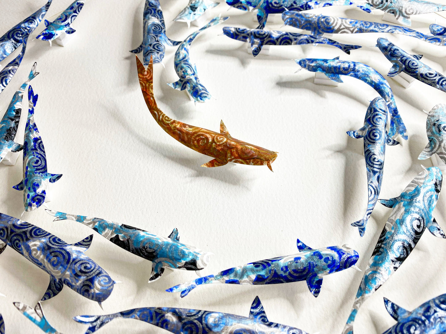 THE GOLDEN ONE - CIRCLE OF KOI (BLUE)