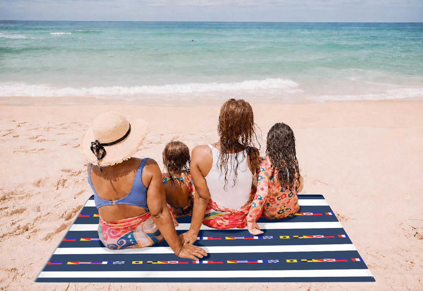 BRING ME SUNSHINE - NAUTICAL DESIGN PICNIC BLANKET