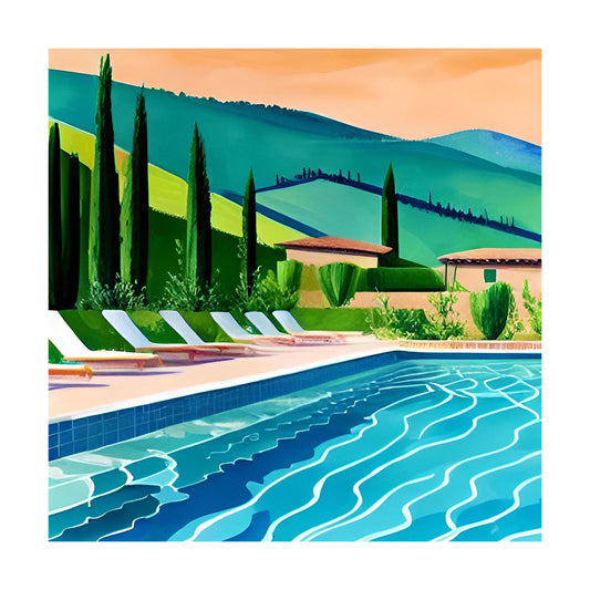Hockney Homage IV - Limited Edition Canvas Print