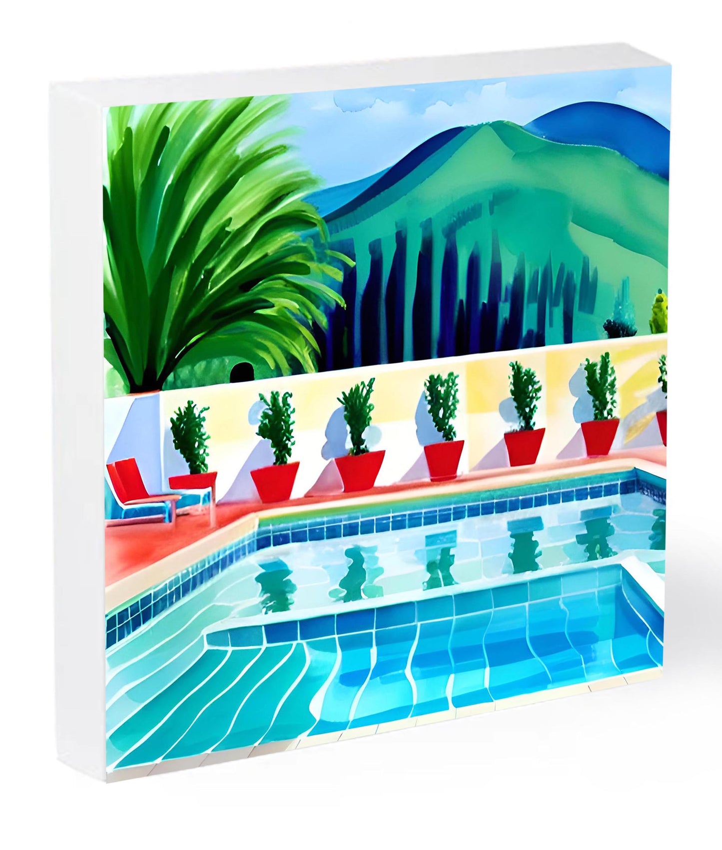 Hockney Homage I - Limited Edition Canvas Print