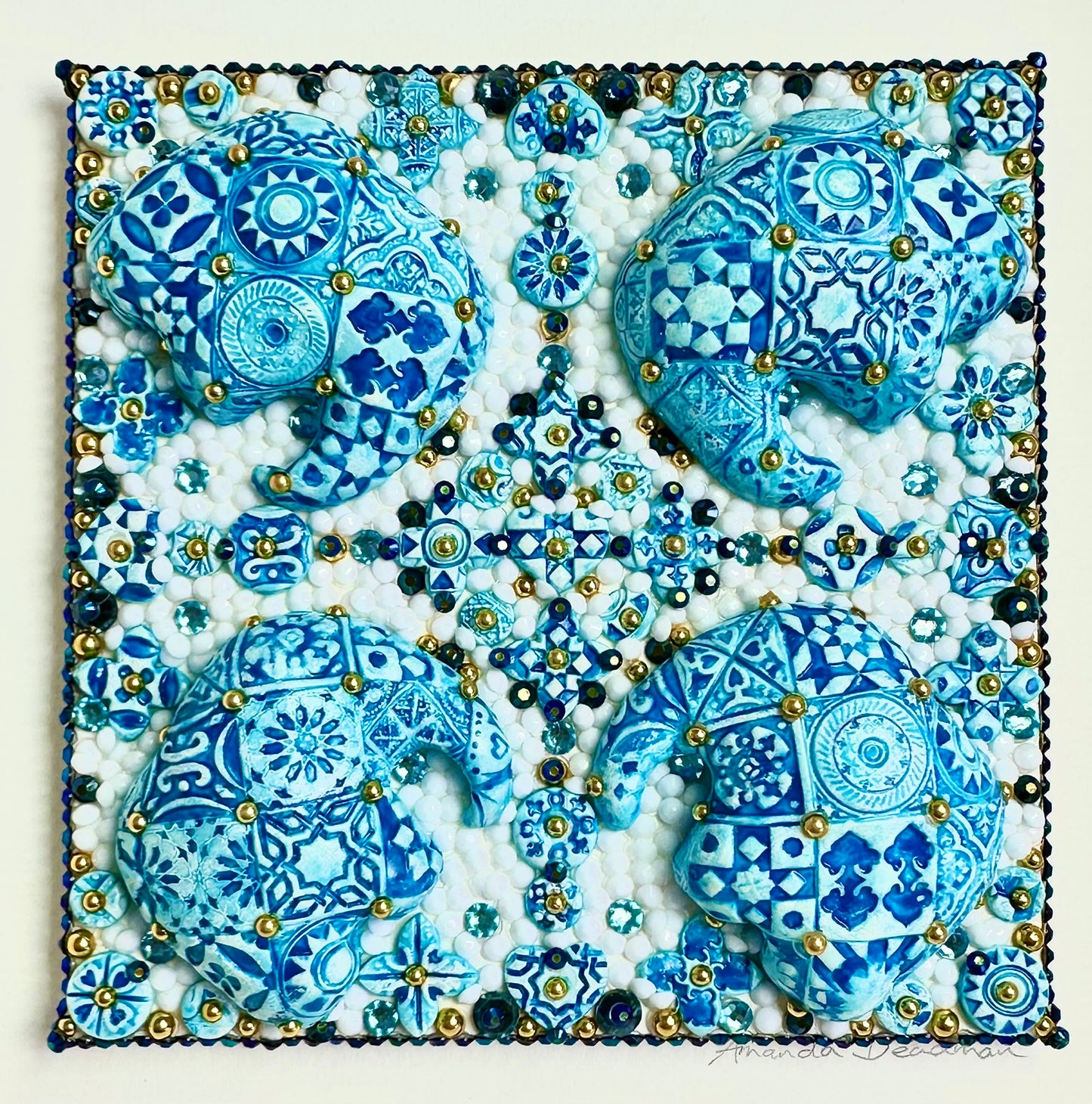 ZELLIJ ELEPHANTS