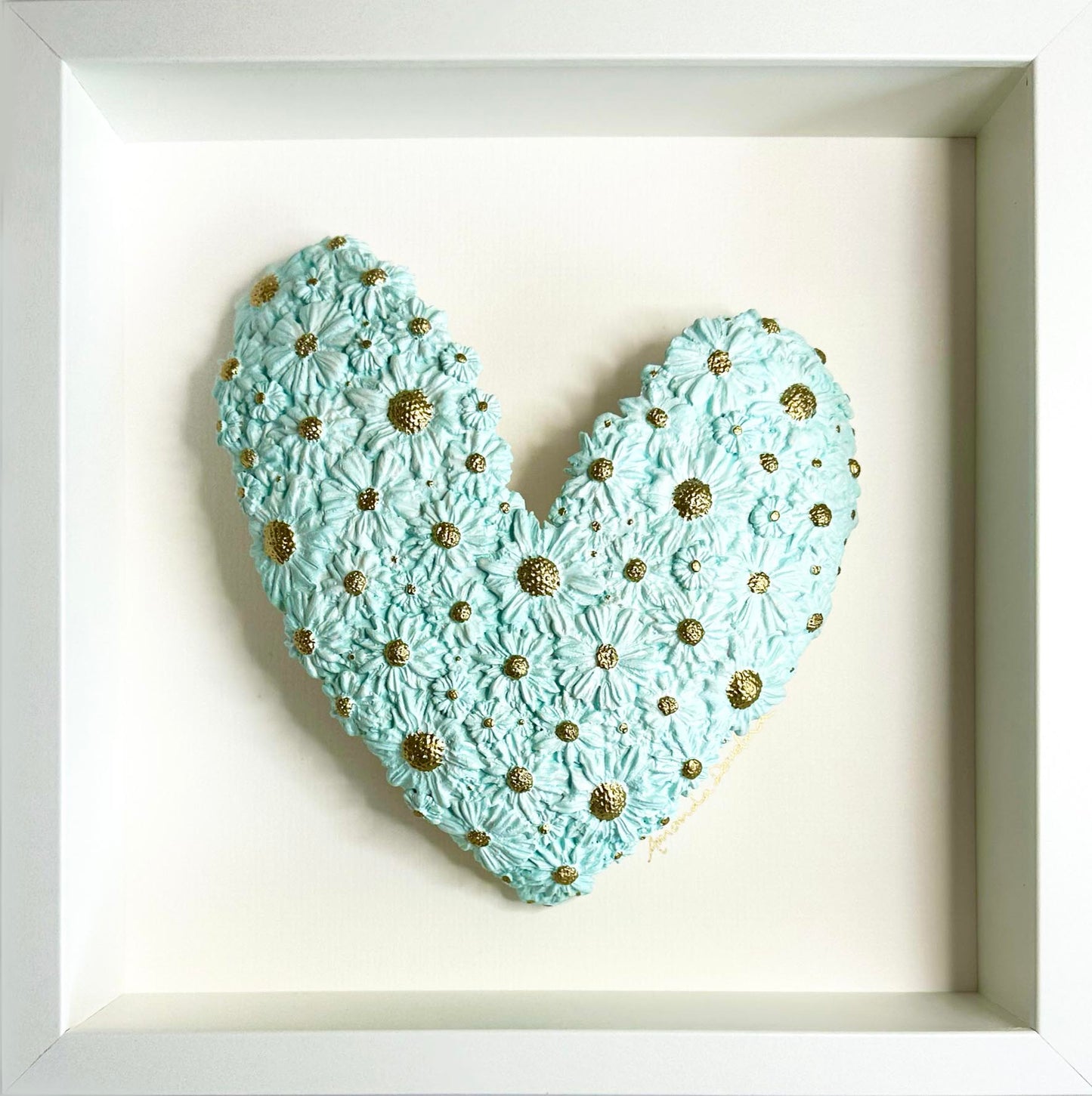 AS FRESH AS A DAISY (BABY BLUE DOMED HEART)