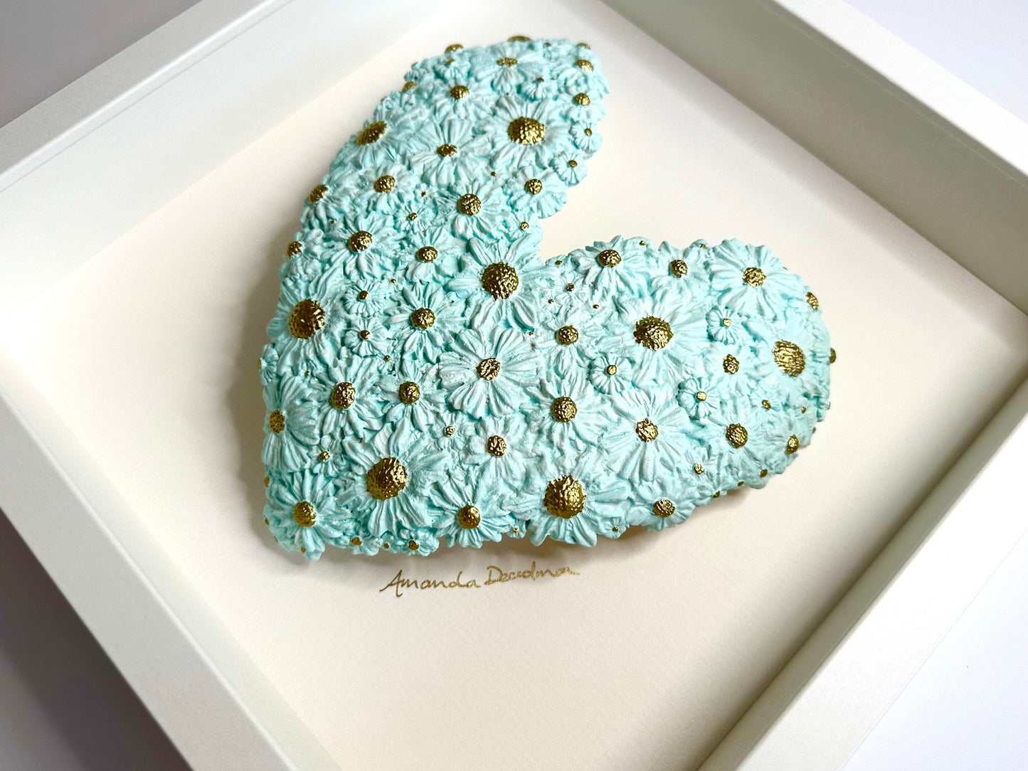 AS FRESH AS A DAISY (BABY BLUE DOMED HEART)