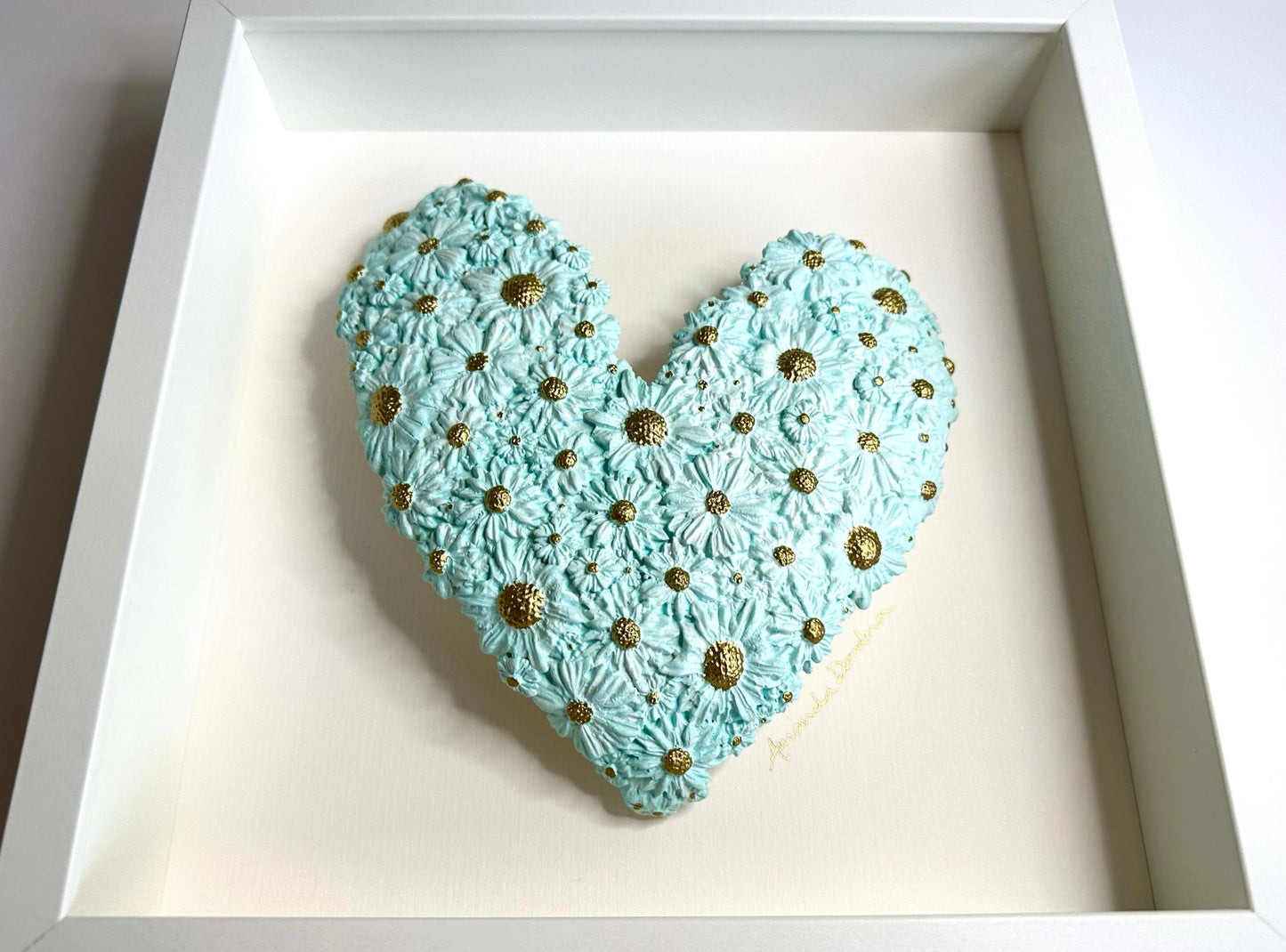 AS FRESH AS A DAISY (BABY BLUE DOMED HEART)
