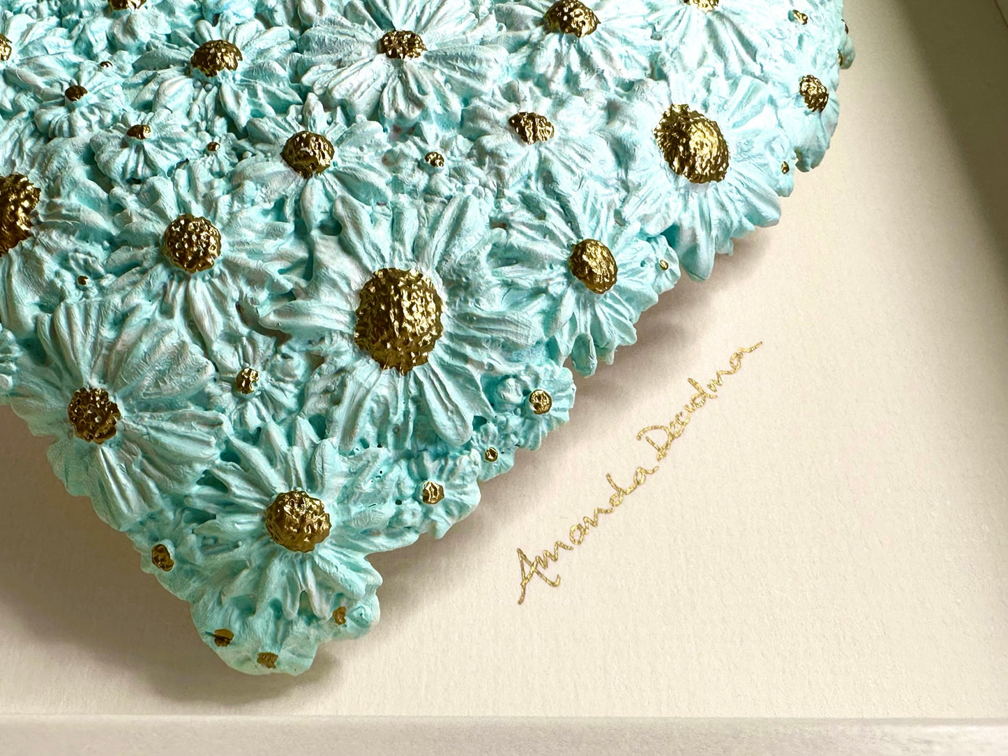 AS FRESH AS A DAISY (BABY BLUE DOMED HEART)