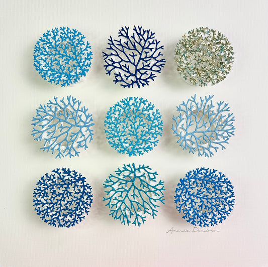 CORALLIUM - INTO THE BLUE ON WHITE