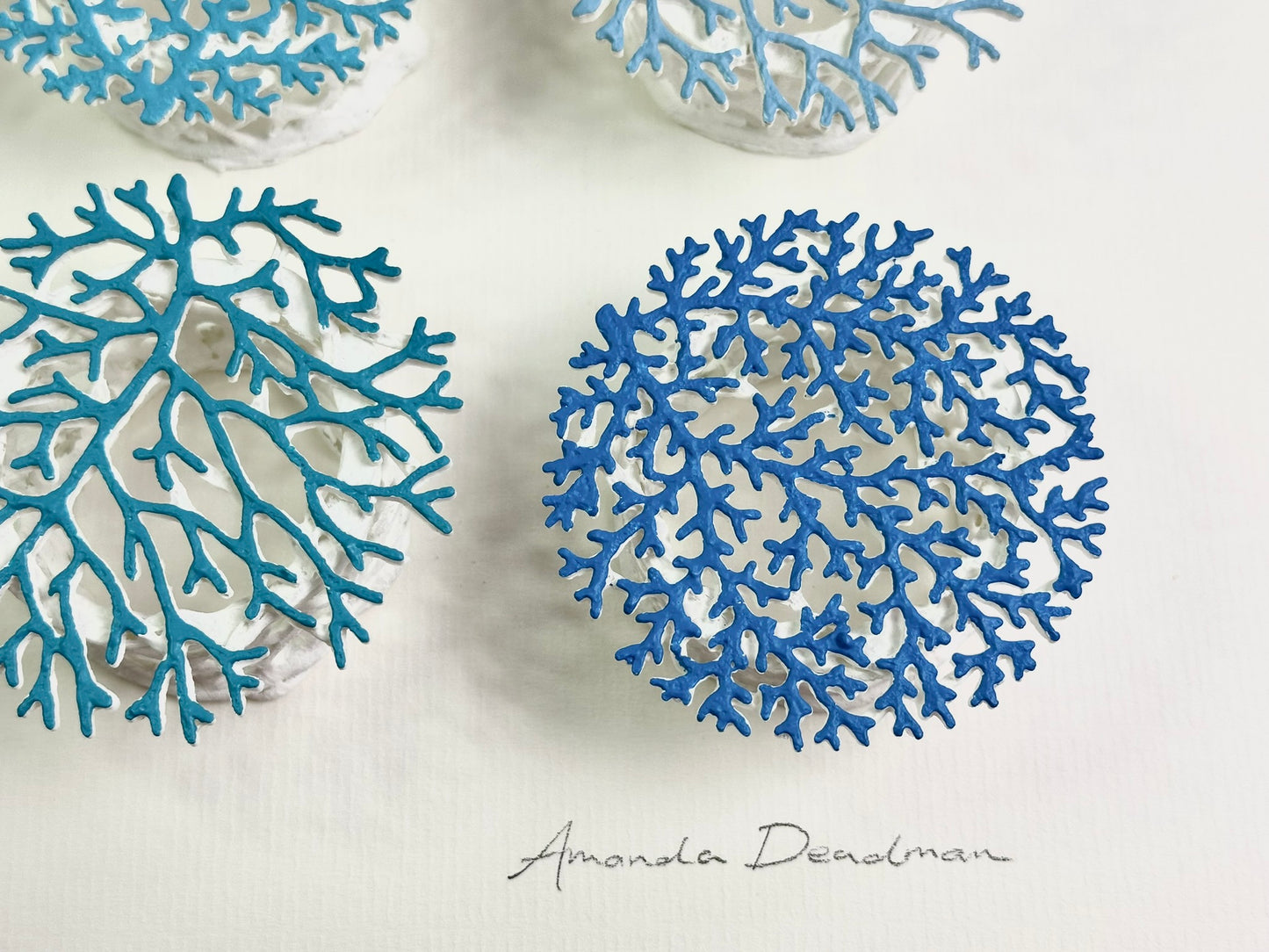 CORALLIUM - INTO THE BLUE ON WHITE