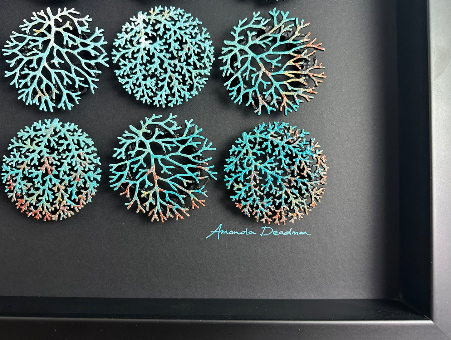 CORALLIUM - SOFT VERDIGRIS ON BLACK