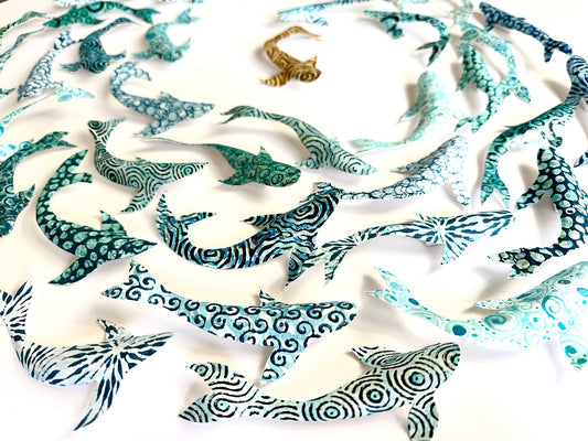 THE GOLDEN ONE — CIRCLE OF KOI - GOLD AQUA TEAL