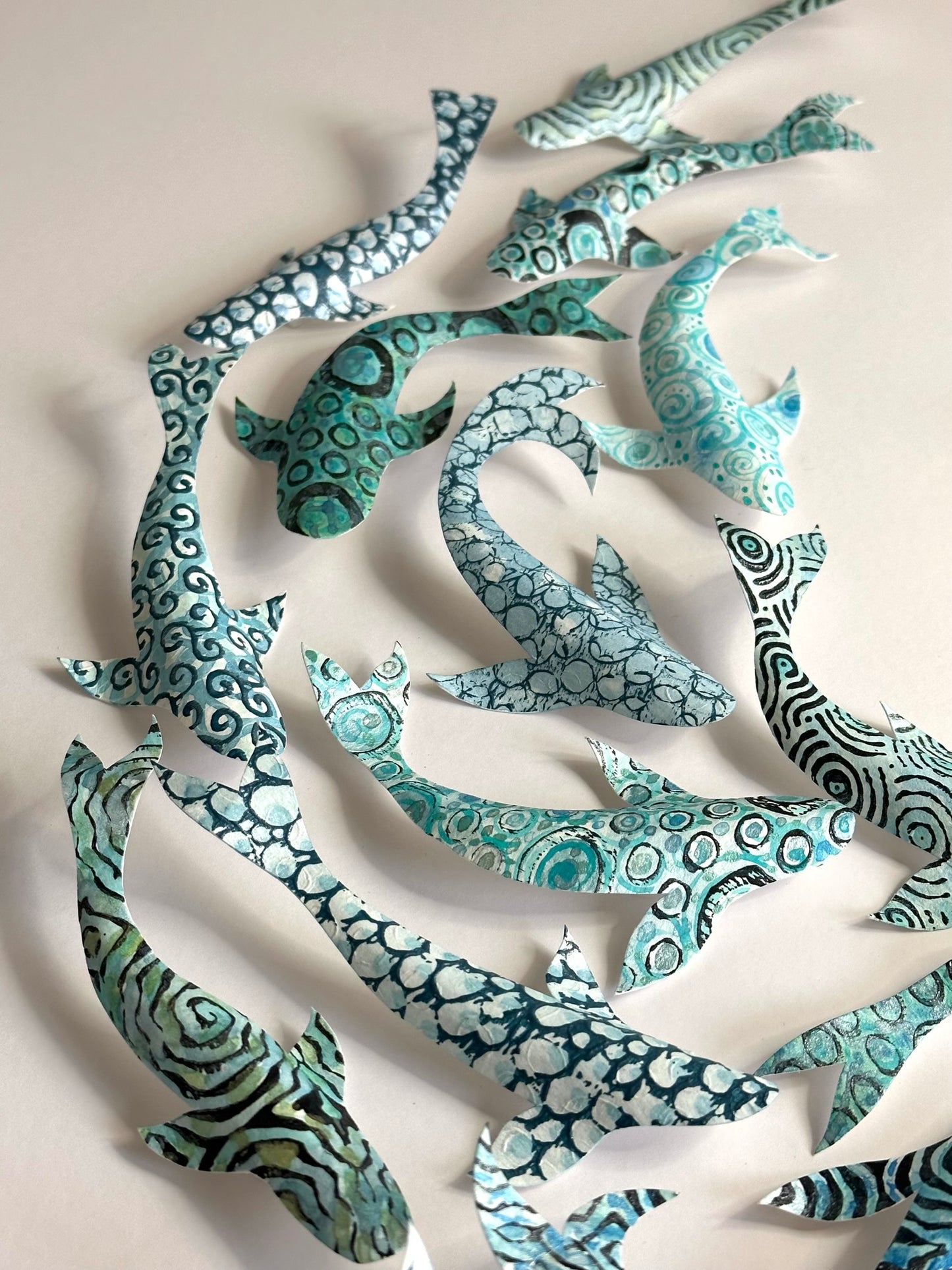 THE GOLDEN ONE — CIRCLE OF KOI - GOLD AQUA TEAL