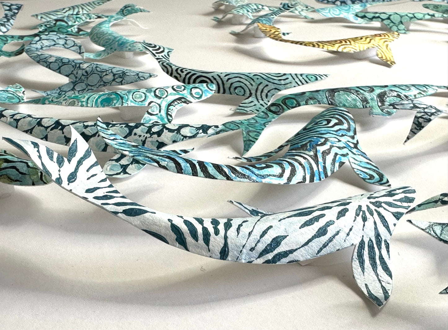 THE GOLDEN ONE — CIRCLE OF KOI - GOLD AQUA TEAL
