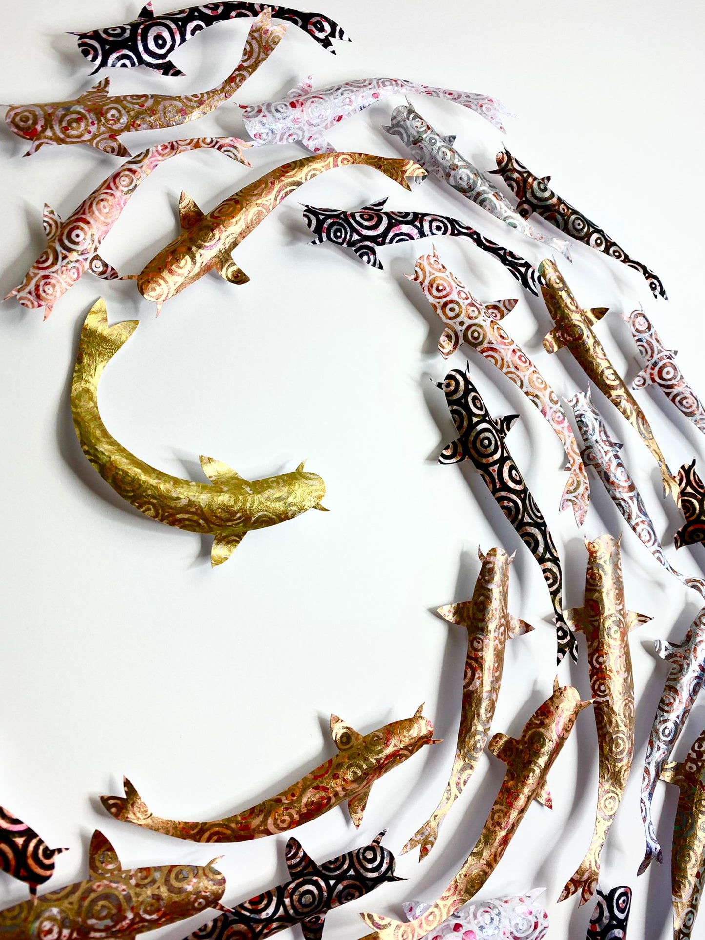 THE GOLDEN ONE — CIRCLE OF KOI - GOLD COPPER SILVER
